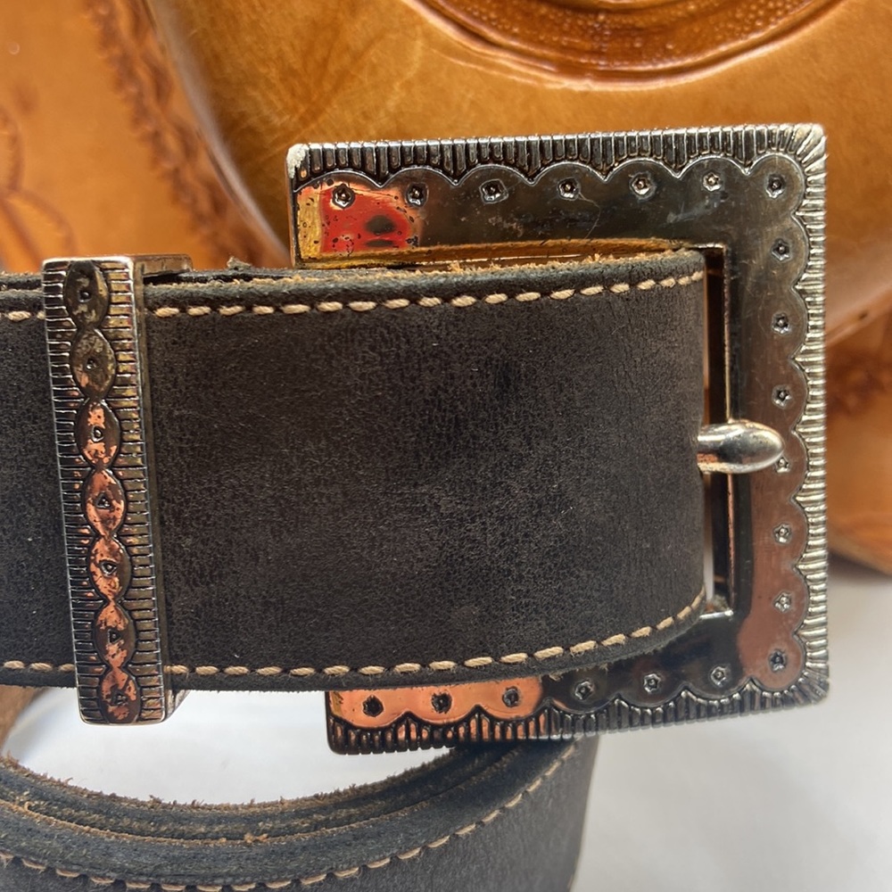 Vintage Leather Ritz Belt - Picture 2 of 12